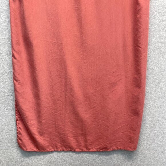 Eileen Fisher Shift Dress Womens Medium Rose Pink Tencel Sleeveless Midi Light - Picture 3 of 14